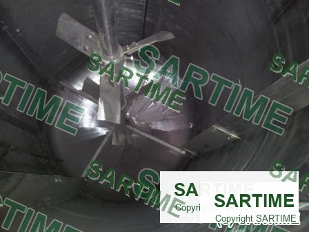 MFTL evaporator mixing blade arrangement